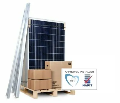 4kW 4000W Solar PV Panel Kit System Design Supply DIY Self Install MCS Sign Off • £2595