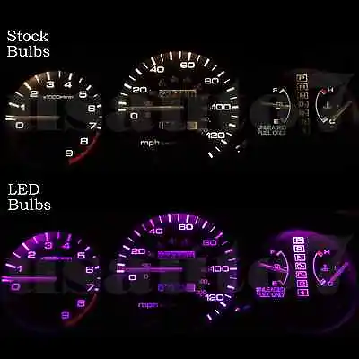 Dash Instrument Cluster Gauge PINK SMD LEDs LIGHTS KIT Fits 92-95 Honda Civic EG • $11.99