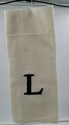 NEW Avanti Monogramed Off White Kitchen Towel Letter L 16 X28  Embroidered NEW • $6.99