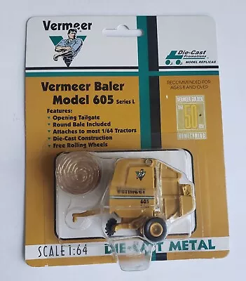 Vintage Vermeer Baler Model 605 Series L  50th Anniversary Edition 1:64 New • $20