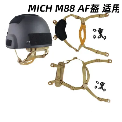 Tactical 4 Point Helmet Fixed Hanging Strap Hang Suspension For MICH FAST Helmet • $12.54
