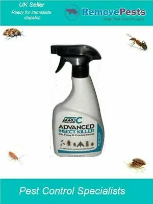 Wasp Poison Killer Spray Expert Pest Control Treatment AGRO 500ML • £7.09