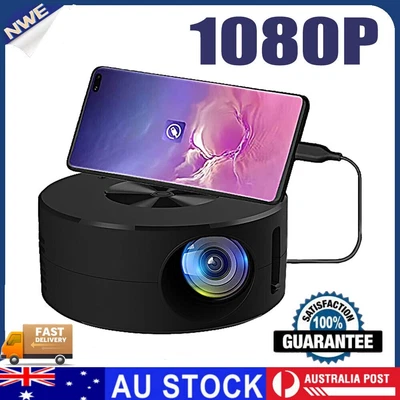 $38.99 • Buy Portable Mini Projector LED 1080P Home Cinema Pocket Projector Party Theater AU