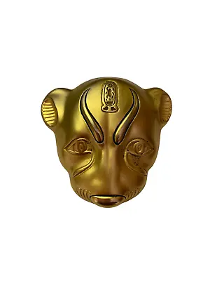 Vintage MMA 1976 Egyptian Sekhmet Lioness Head Pendant Gold Wash 2  • $68