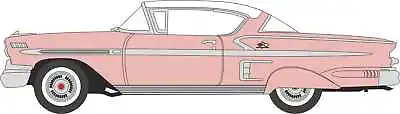 Oxford Diecast 87CIS58001 HO Scale Chevrolet Impala Sport Coupe 1958 Cay Coral M • $25.21