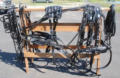 USA Made GRANITE Diamond Team Parade Harness Horse - Draft With Stainless Hames • $2850