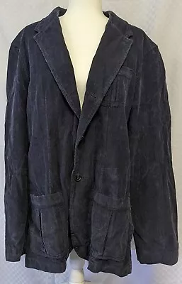 GH Bass & Co Barn Jacket Blue Men XL Field Coat Utility Pockets Chore Curdoroy  • $50