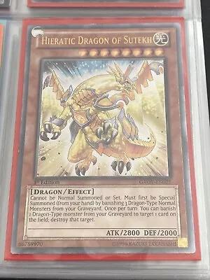 Hieratic Dragon Of Sutekh GAOV-EN025 Ultimate Rare 1st Edition Yugioh Card • £6.45