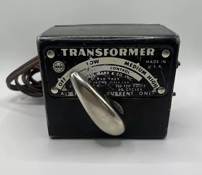 Vintage Louis Marx Toys 50 Watt Model Toy Train Transformer No 1029 Untested • $12.95