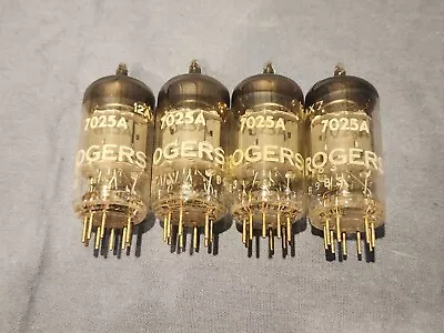 Vintage Rogers Mullard UK I63 12AX7 Tubes Package Quad X4 Maxi Tested • $179.99