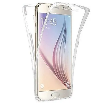 For Samsung Galaxy S8 Full Body 360 Silicone Gel Clear Dual Case Cover Gel Case • £2.89