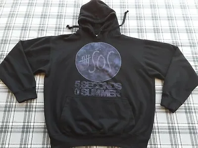 ES Y Surf Co. Men Black Pullover Hoodie Long Sleeve 5 Seconds Of Summer Size Med • $8.85