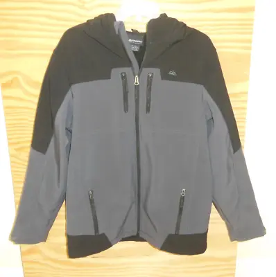 Snozu Performance Gray And Black Full Zip Mens’s Hooded Jacket Size XL (18-20) • $17.50