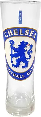 Chelsea FC Official Football Gift Peroni Style Tall Pint Glass • £12.99