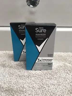 £6 • Buy 2 X Sure Men Maximum Protection Cream