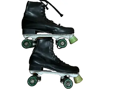 Vintage Roller Derby Black Roller Skates 11 Men • $69.99