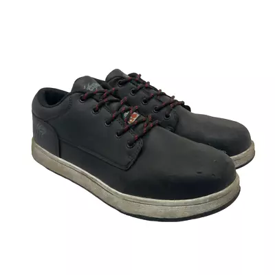 AGGRESSOR Men's 3001 Steel Toe Steel Plate FreshTech Work Shoes Black 8M • $37.49