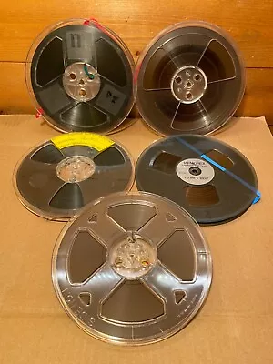 7  Reel To Reel Plastic Spools With Tape ~ Buy 4 Reels Get 1 Extra Free ! • £15.53