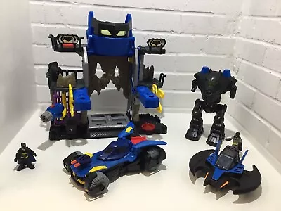 £35 • Buy Imaginext DC Batman Robo Bat Cave With Vehicles And 2 Figures Bundle, Incomplete