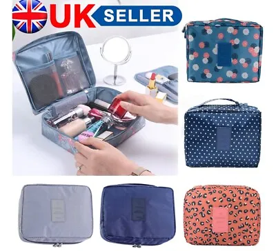 £4.99 • Buy Ladies Wash Bag Toiletry Handbag Hanging Travel Case Women Make Up Cosmetic Bags