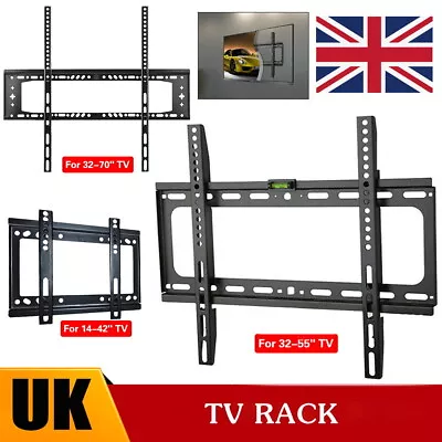 TV Wall Bracket Mount Fixed VESA For 14 40 45 50 55 60 65 70 Inch LCD LED Plasma • £7.99