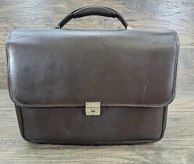 Vintage Hartmann Briefcase 16  Brown Leather Executive Documents Case Laptop Bag • $90