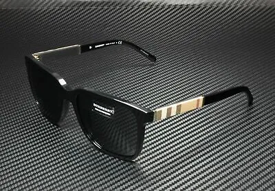 BURBERRY BE4181 300187 Black Grey 58 Mm Men's Sunglasses • $162