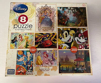 Mega Puzzles Disney 8 Puzzle Collection 150 Or 300 Pieces Brand New Sealed • $9.99