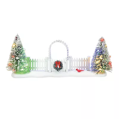 Department 56 Village Accessories Cardinal Christmas Gate Lit Figurine 3.5 Inch • $35