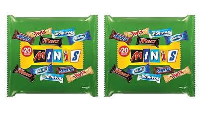 Snickers Twix Mars Bounty Milky Way Mixed  Chocolate Bars Candy 20 Pcs 14.10 Oz • $107.78