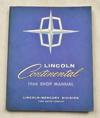 1966 Lincoln Continental Factory Maintenance / Service / Shop Manual • $59