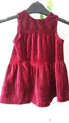 Tu Velvet Dress Aged 3 / 6 Mths  • £2.25