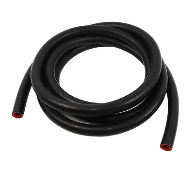 10ft 1-Ply Reinforced Silicone Heater Hose 13mm 1/2  ID High Temperature BLACK • $29.99