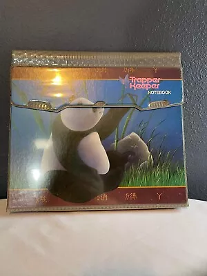 $33 • Buy Vintage Mead Trapper Keeper Notebook Panda Bear Butterfly Binder 