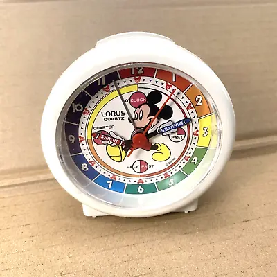 Lorus Quartz Disney Mickey Mouse Plastic Alarm Clock LHZ 115 Vintage • $25