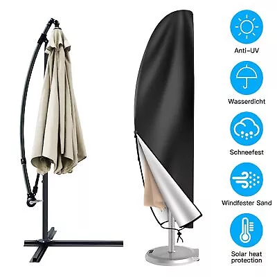 Parasol Banana Umbrella Cover Waterproof Cantilever Outdoor Garden Patio Shield • £12.59