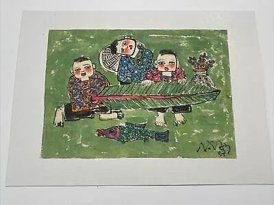 Vintage Painting Vietnamese And Chinese Private Collection Signed Modernism • $1000