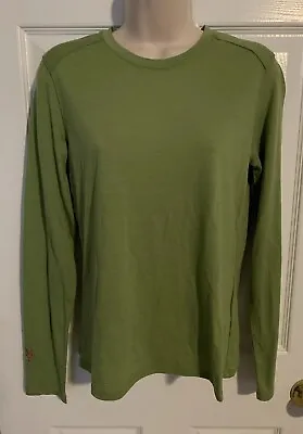 Ibex Women’s Merino Wool Base Layer Scoop Neck Long Sleeve Shirt Size M Green • $30