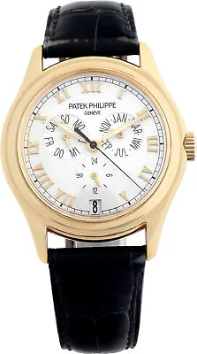 Patek Philippe Annual Calendar 5035J 18k Ivory Dial 36mm Automatic Watch • $28600