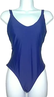 ZAFUL Women’s One Piece Swimsuit Navy Blue Size 4 Removable Pads NWT NEW • $8.75