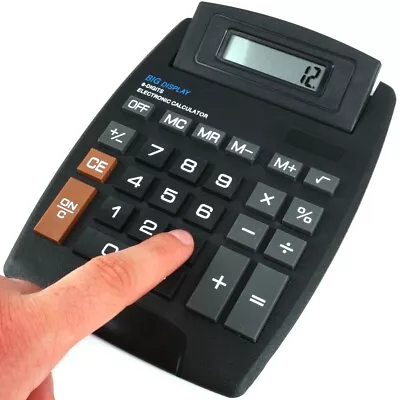£7.25 • Buy JUMBO DESKTOP CALCULATOR Large Pop Up Digit Electronic Display Office School UK