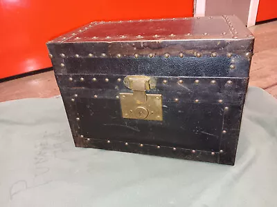 EAGLE LOCK Co. TERRYVILLE CONN SMALL WOODEN CHEST BOX 12  • $65