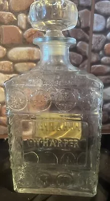 VTG I. W. HARPER~Kentucky Whiskey Bourbon Etched Glass Decanter-Original Stopper • $9.99