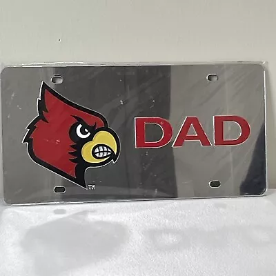 Louisville Cardinals License Plate Dad Laser Cut Acrylic Wincraft Mirror NCAA • $18.74