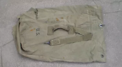 1945 Dated Old War Relic US Military WW2 Era Soldier's Canvas Duffel Bag (USED) • $30