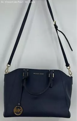 Michael Kors Navy Ciara Satchel - Handle Bag/ Crossbody - Women's Size L • $17.33