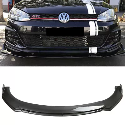 For Volkswagen Jetta Universal Front Bumper Lip Spoiler Splitter Carbon Fiber • $61.75