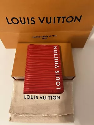 Louis Vuitton Wallet / Pocket Organizer Rough Vermillion  M23696 EPI • $499