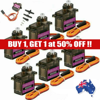 $24.99 • Buy 6x MG90S Metal Gear Micro Servo Motor For Arduino Helicopter Airplane Racing Car