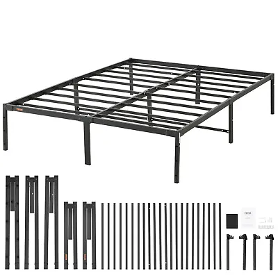 VEVOR Full Size Bed Frame 14 Inch Metal Bed Frame Platform 1500 Lbs Noise Free • $78.99